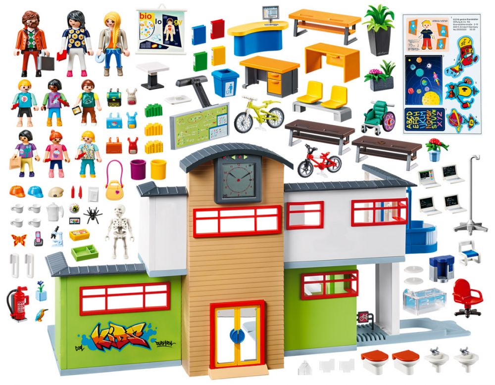 Ecole aménagée Playmobil City Life 9453