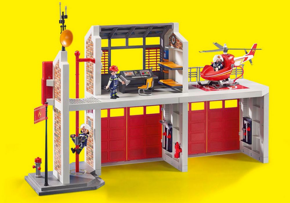 caserne pompier playmobil pas cher