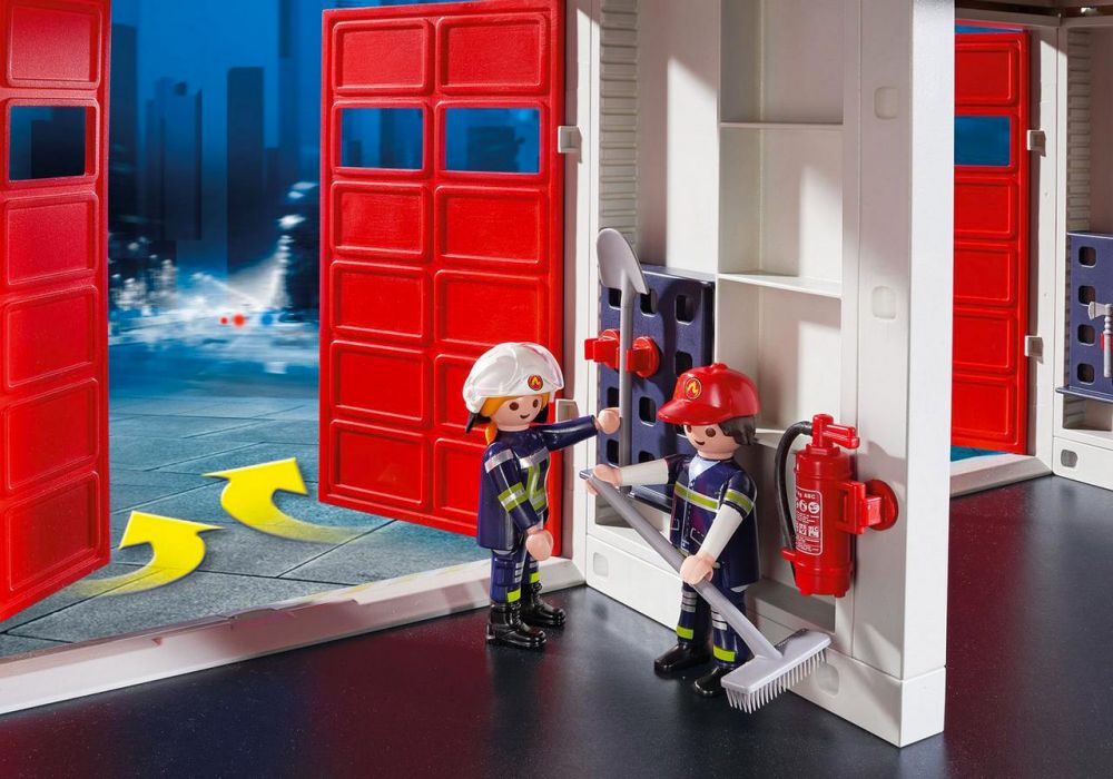 caserne pompier playmobil pas cher