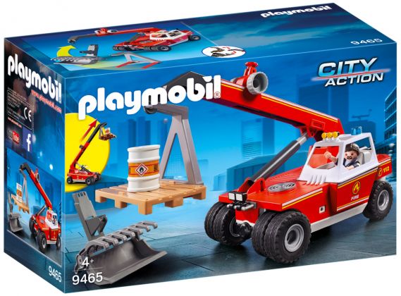 PLAYMOBIL City Action 9465 Pompier avec véhicule et bras téléscopique