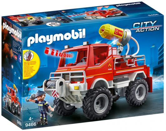 PLAYMOBIL City Action 9466 4x4 de pompier avec lance-eau