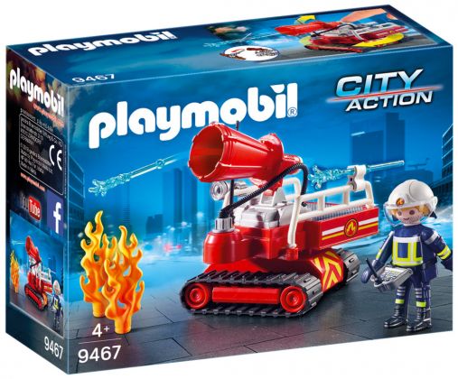 PLAYMOBIL City Action 9467 Pompier avec robot d'intervention