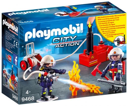 PLAYMOBIL City Action 9468 Pompiers avec matériel d'incendie