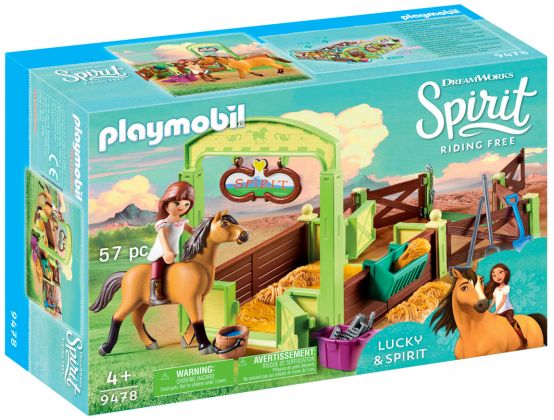 PLAYMOBIL Spirit - Riding Free 9478 Lucky et Spirit avec Box