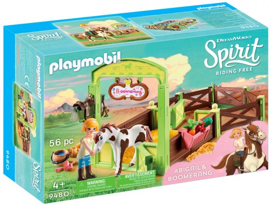 PLAYMOBIL Spirit - Riding Free 9480 Abigaëlle et Boomerang avec box