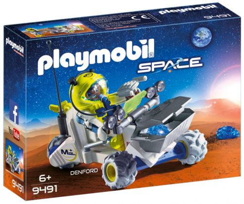 PLAYMOBIL Space 9491 Spationaute avec véhicule d'exploration spatiale
