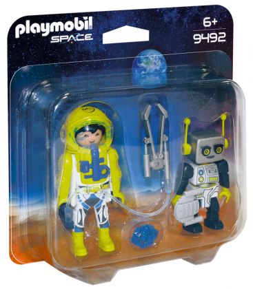 PLAYMOBIL Space 9492 Spationaute et robot