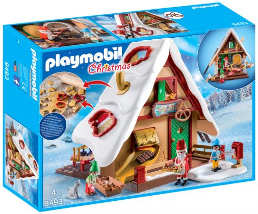PLAYMOBIL Christmas 9493 Atelier de biscuit du Père Noël avec moules