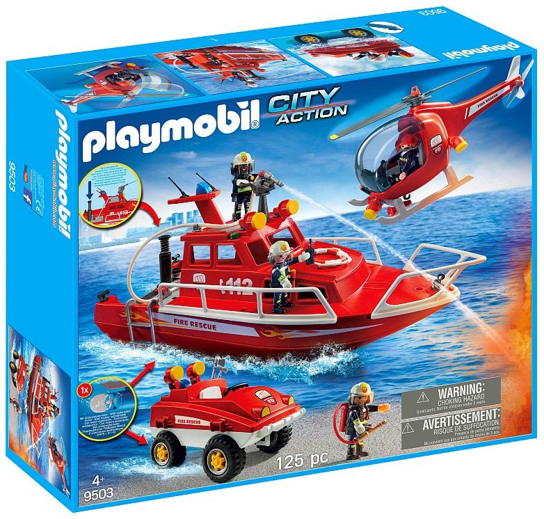 playmobil city action bateau