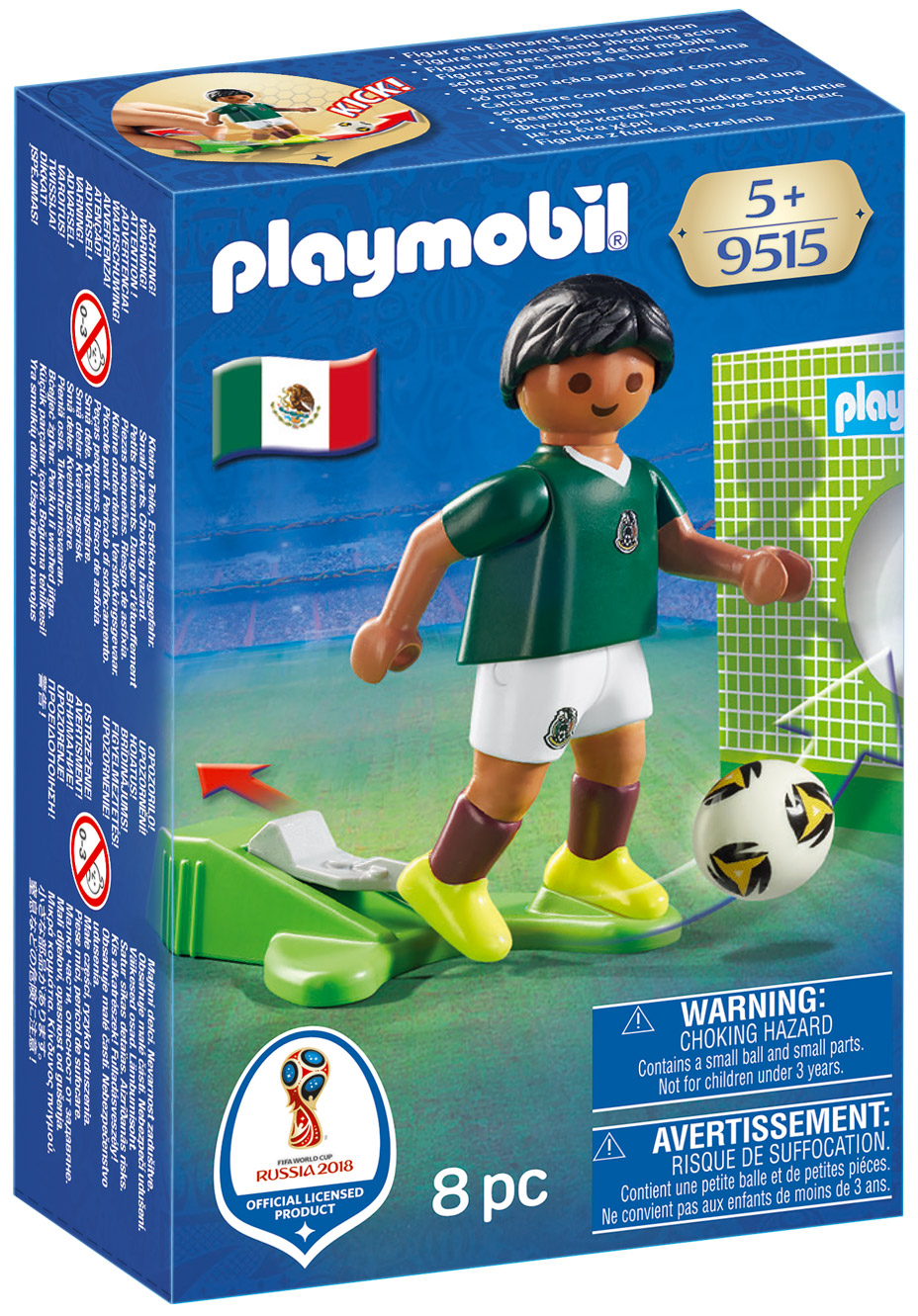 Playmobil Sports & Action 9515 pas cher, Joueur de foot Mexicain
