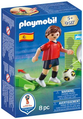 PLAYMOBIL Sports & Action 9517 Joueur de foot Espagnol