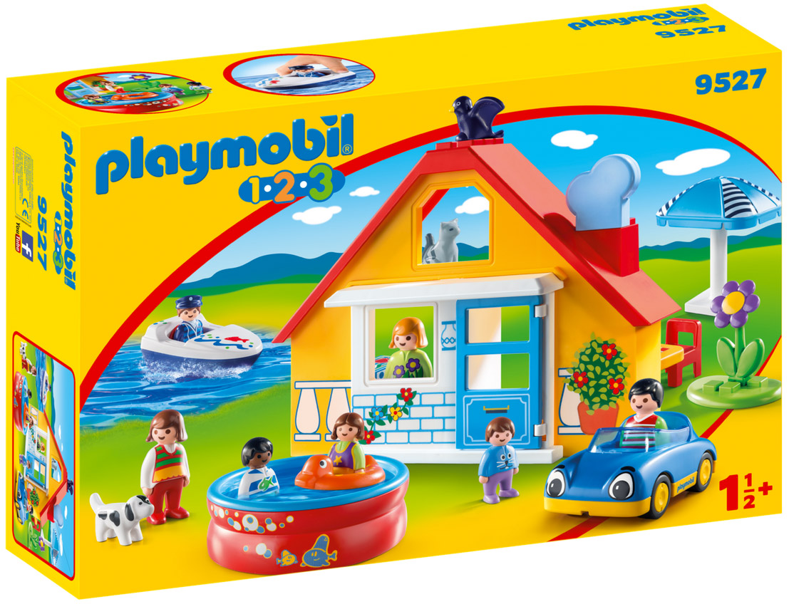 Playmobil 123 9527 pas cher, La maison de vacances