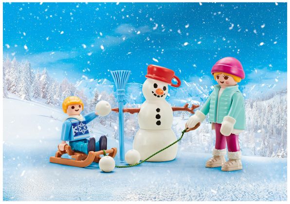 PLAYMOBIL Produits complémentaires 9864 Enfant avec luge d'hiver