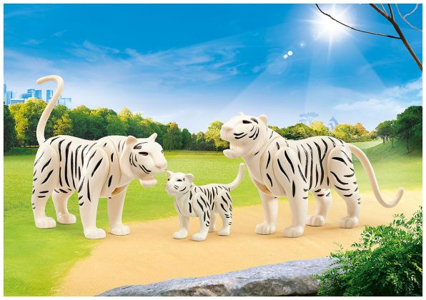 PLAYMOBIL Produits complémentaires 9872 Famille de tigres blancs