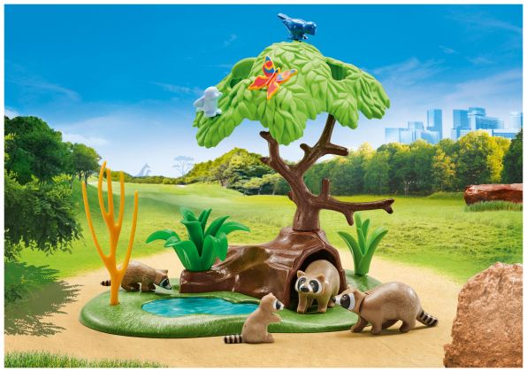 PLAYMOBIL Produits complémentaires 9874 Famille de ratons laveurs