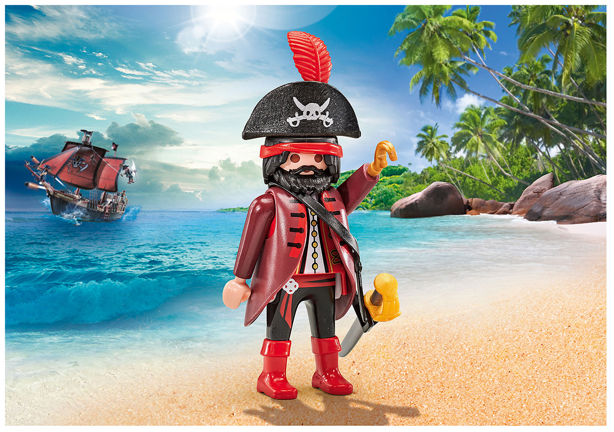 Figurines Playmobil Pirates - Capitaine, Flibustiers, Anglais - Lot D'occasion - Pour Enfants Et Collection