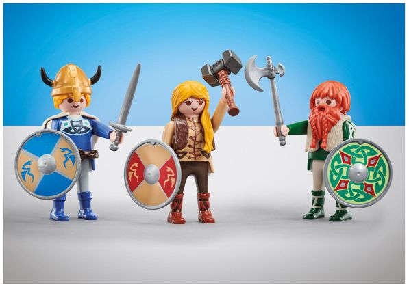 PLAYMOBIL Produits complémentaires 9893 3 Guerriers Vikings