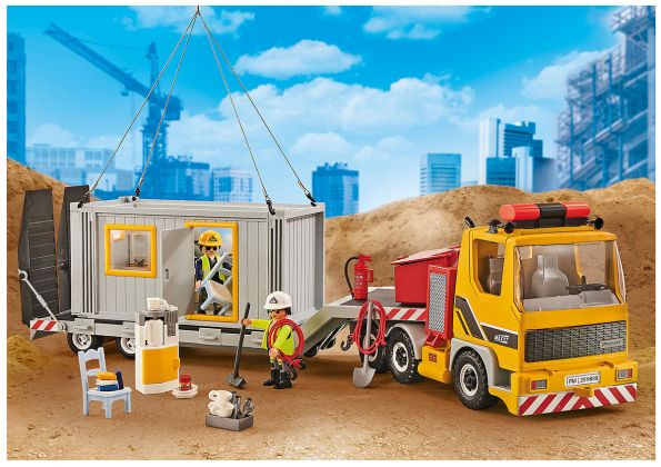 PLAYMOBIL Produits complémentaires 9898 Camion avec conteneur aménagé 