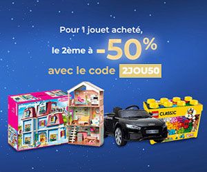 -50% sur le 2ème jouet achetés
