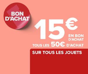 15€ offerts tous les 50€ d’achat