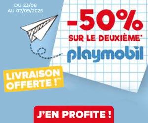 -50% sur le deuxième Playmobil