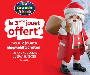 2 Playmobil achetés = le 3ème offert