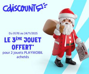 2 Playmobil achetés = le 3ème offert