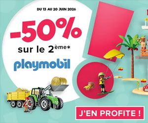 -50% sur le 2ème Playmobil