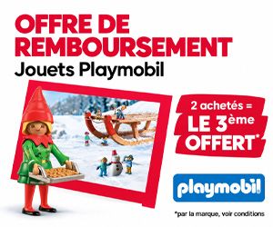 2 Playmobil achetés, le 3ème offert