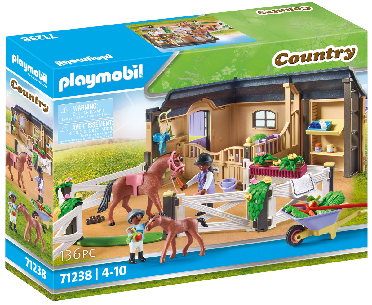PLAYMOBIL Country 71238 Étable et carrière pour chevaux // Février 2023