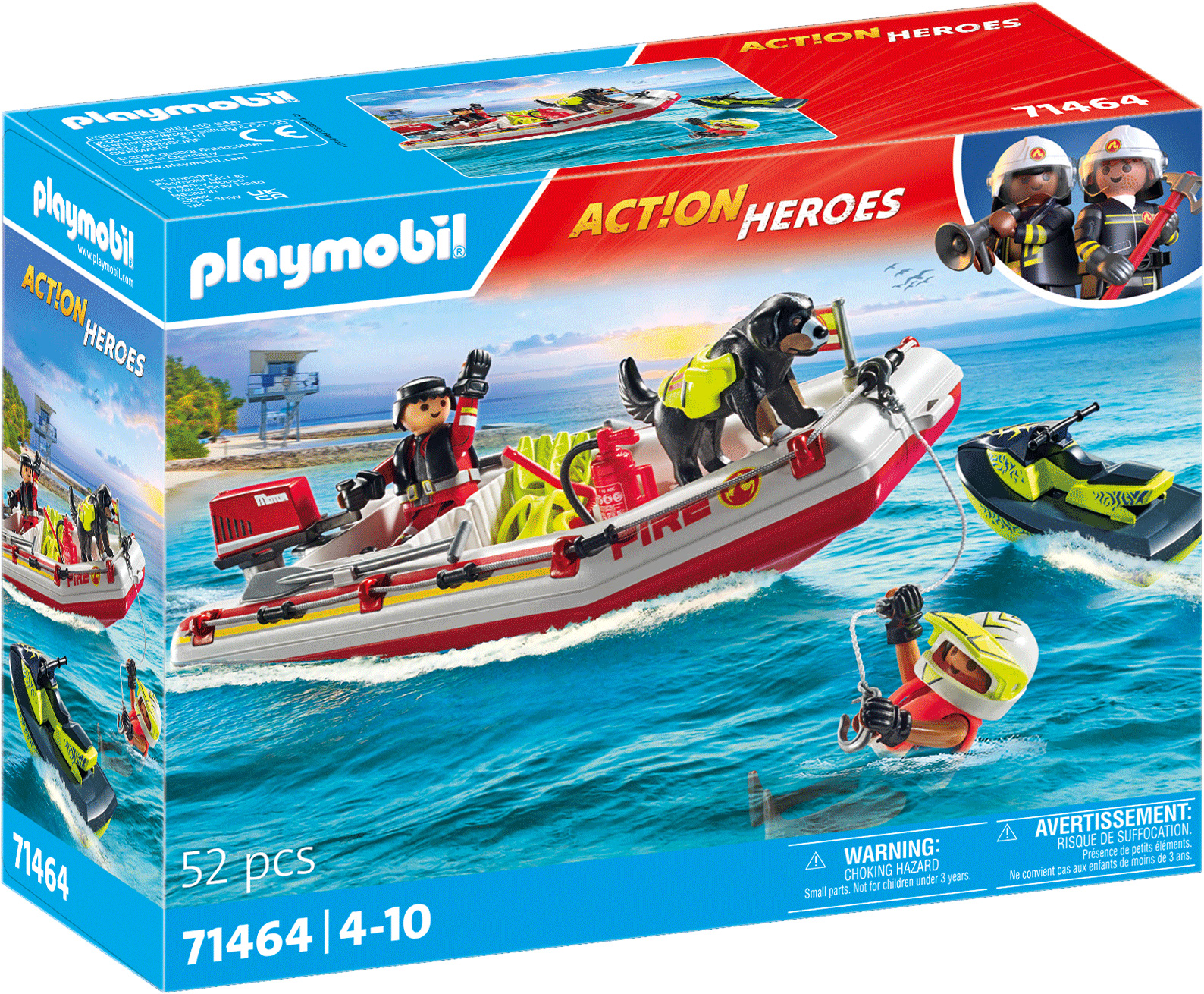PLAYMOBIL Act!on Heroes 71464 Bateau avec jet ski