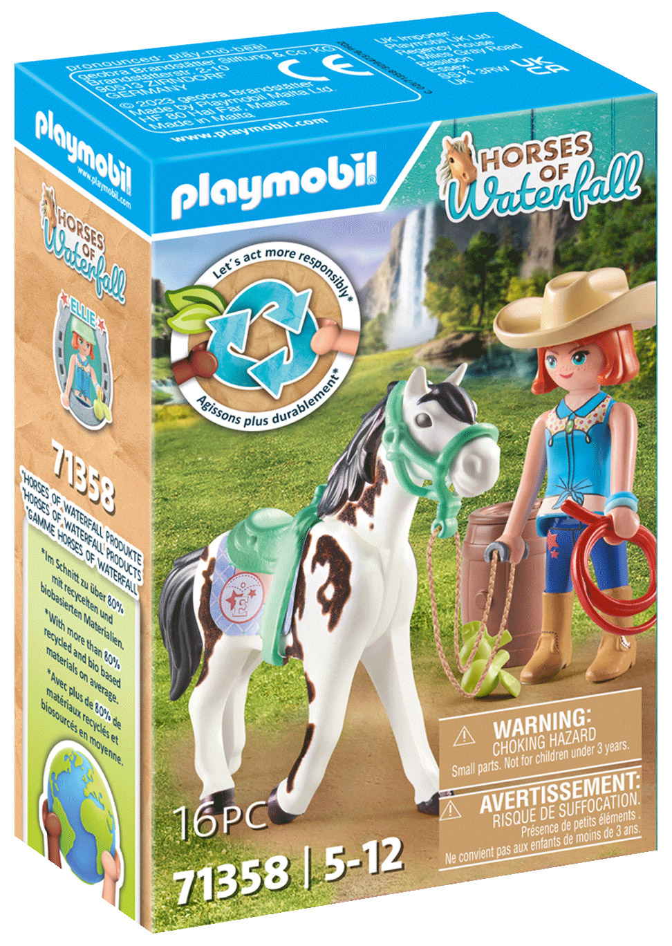 PLAYMOBIL Horses of Waterfall 71358 Ellie & Sawdust