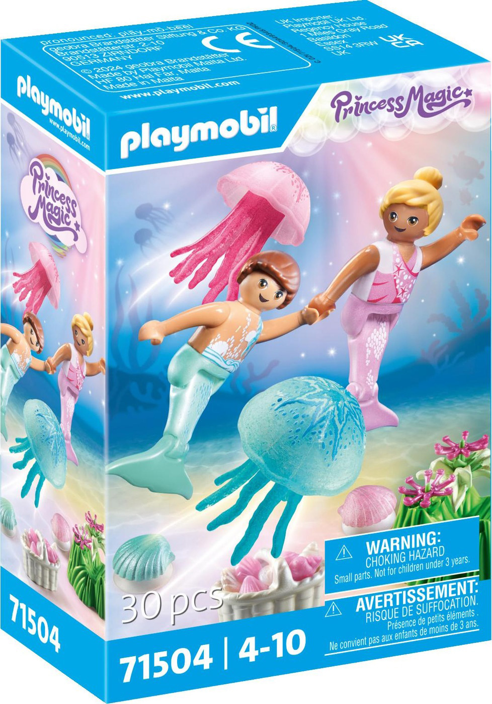 PLAYMOBIL Princess Magic 71504 Enfants sirènes avec méduses