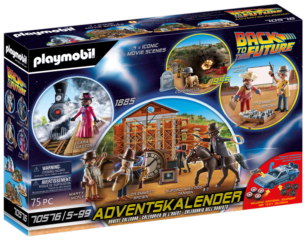 PLAYMOBIL 70576 Calendrier de l'Avent "Back to the Future Part III"