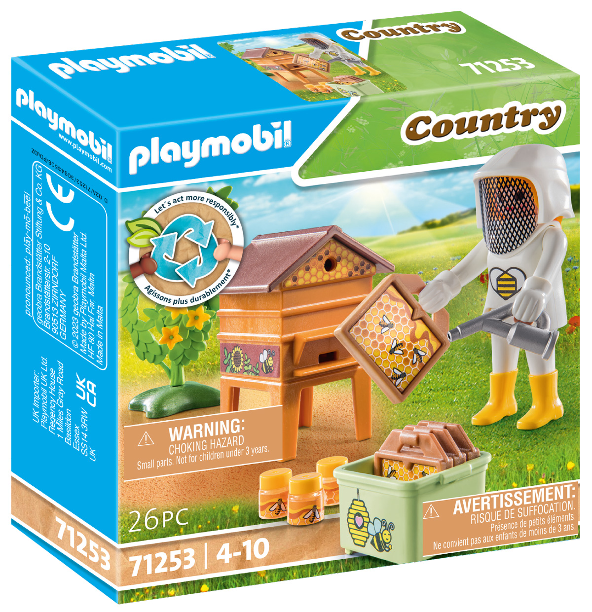 PLAYMOBIL Country 71253 Apicultrice avec ruche // Février 2023