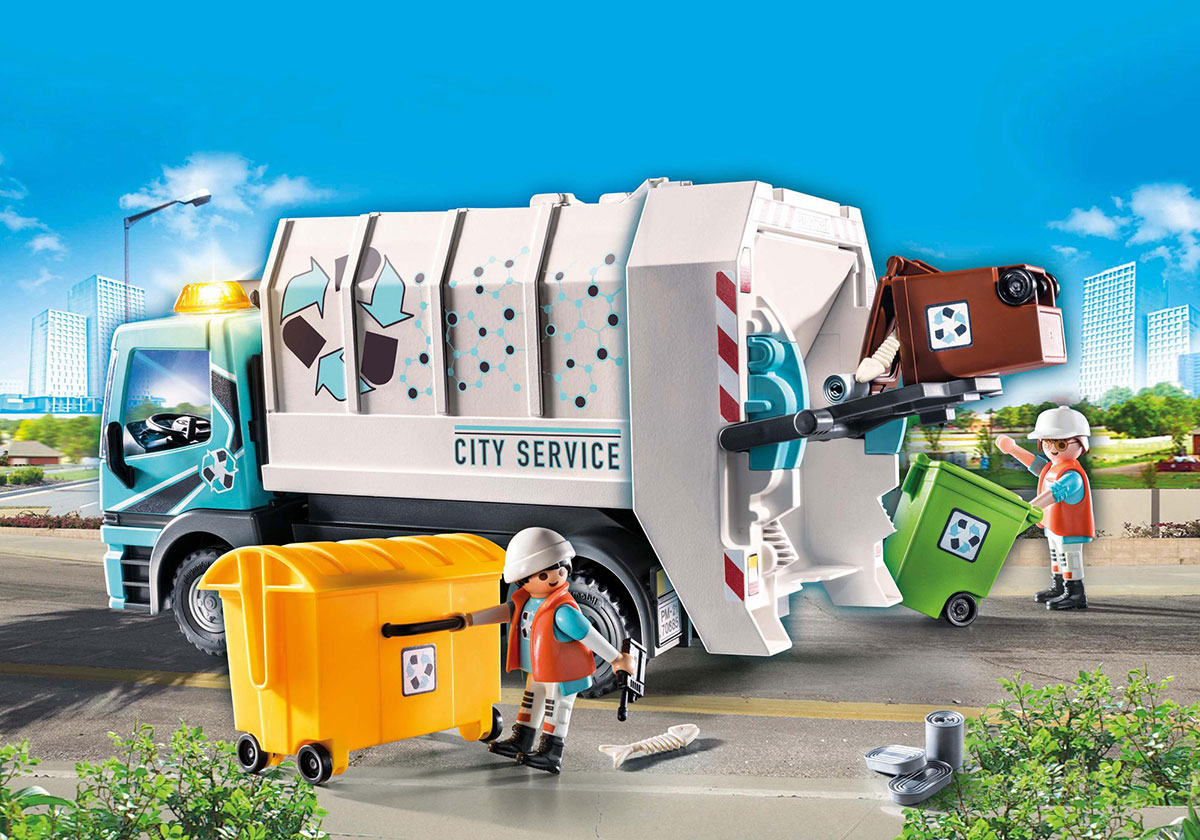 Nouveau Playmobil City Life 70885 Camion poubelle avec effet lumineux