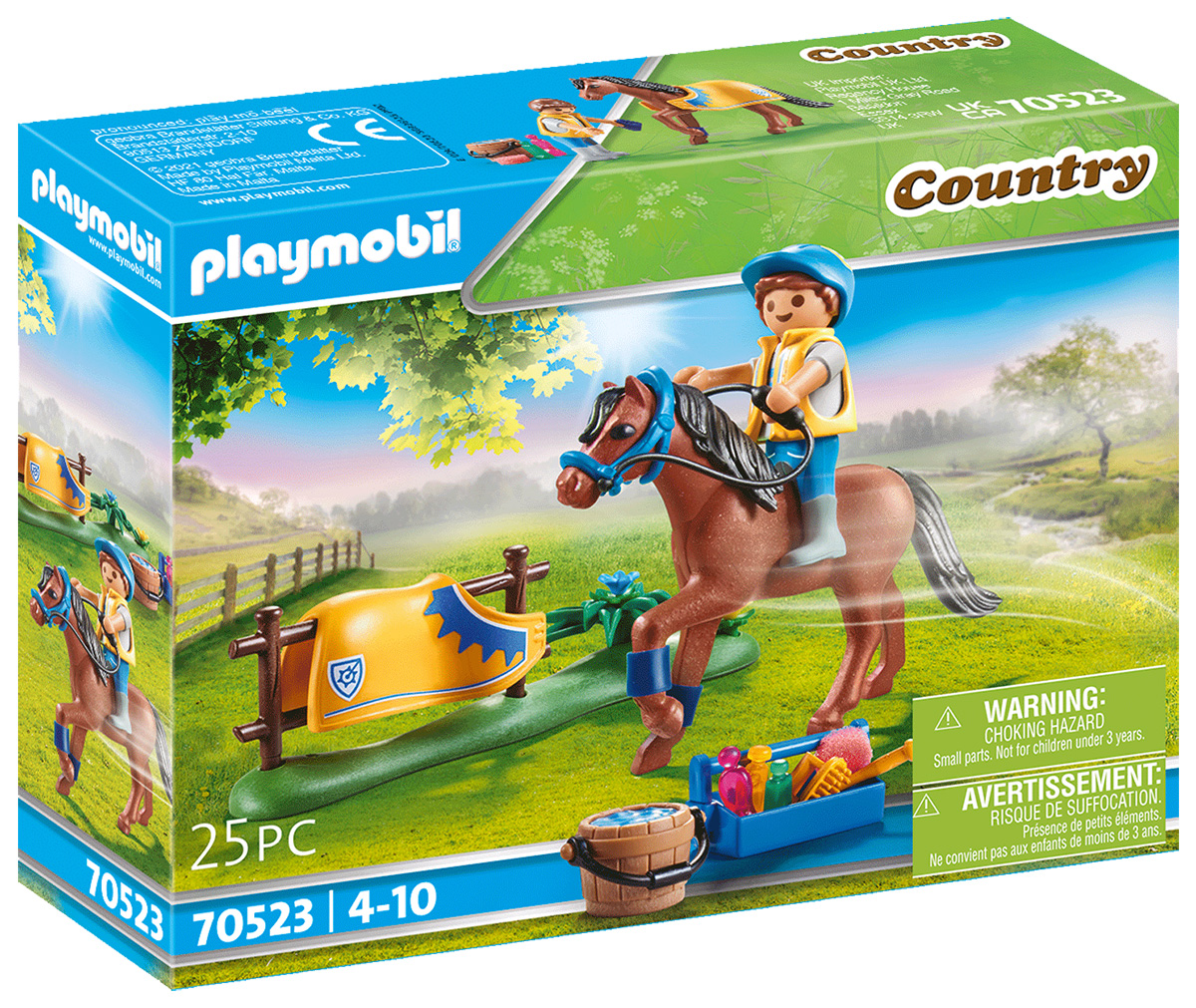 PLAYMOBIL Country 70523 Cavalier avec poney brun // Août 2021