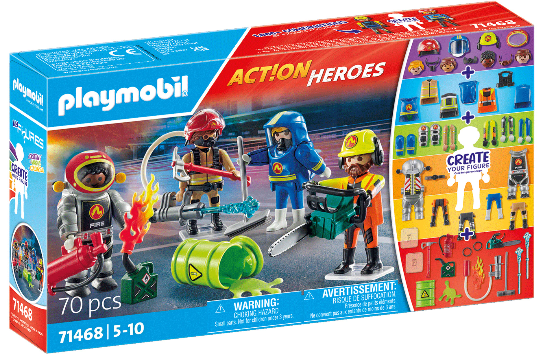 PLAYMOBIL MyFigure 71468 Pompiers