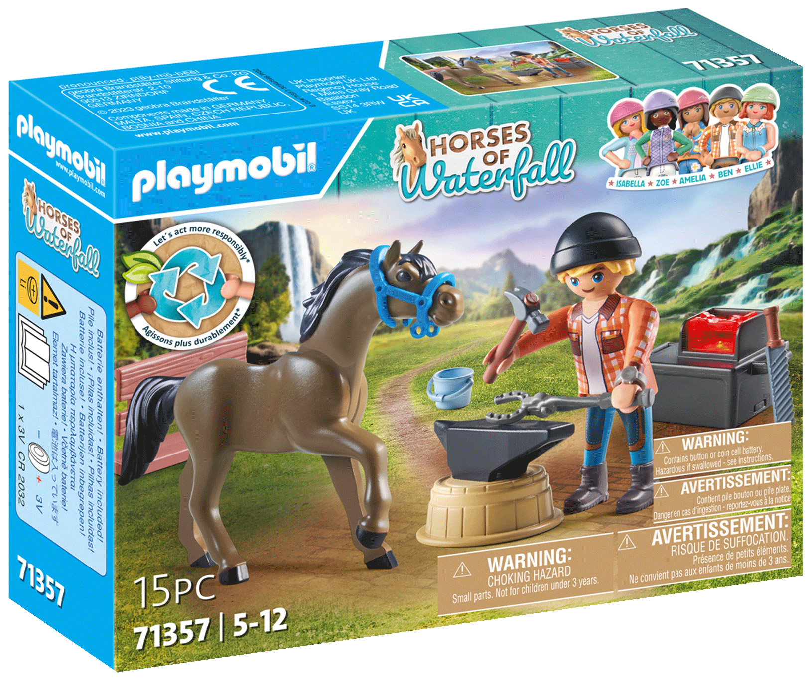 PLAYMOBIL Horses of Waterfall 71357 Maréchal-Ferrant