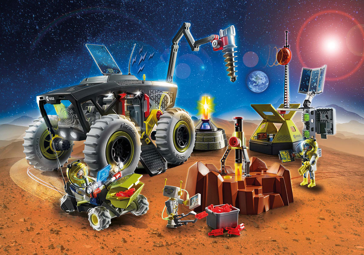 Nouveau Playmobil Space 70888 Unité mobile spatiale avec astronautes et navette // Décembre 2021