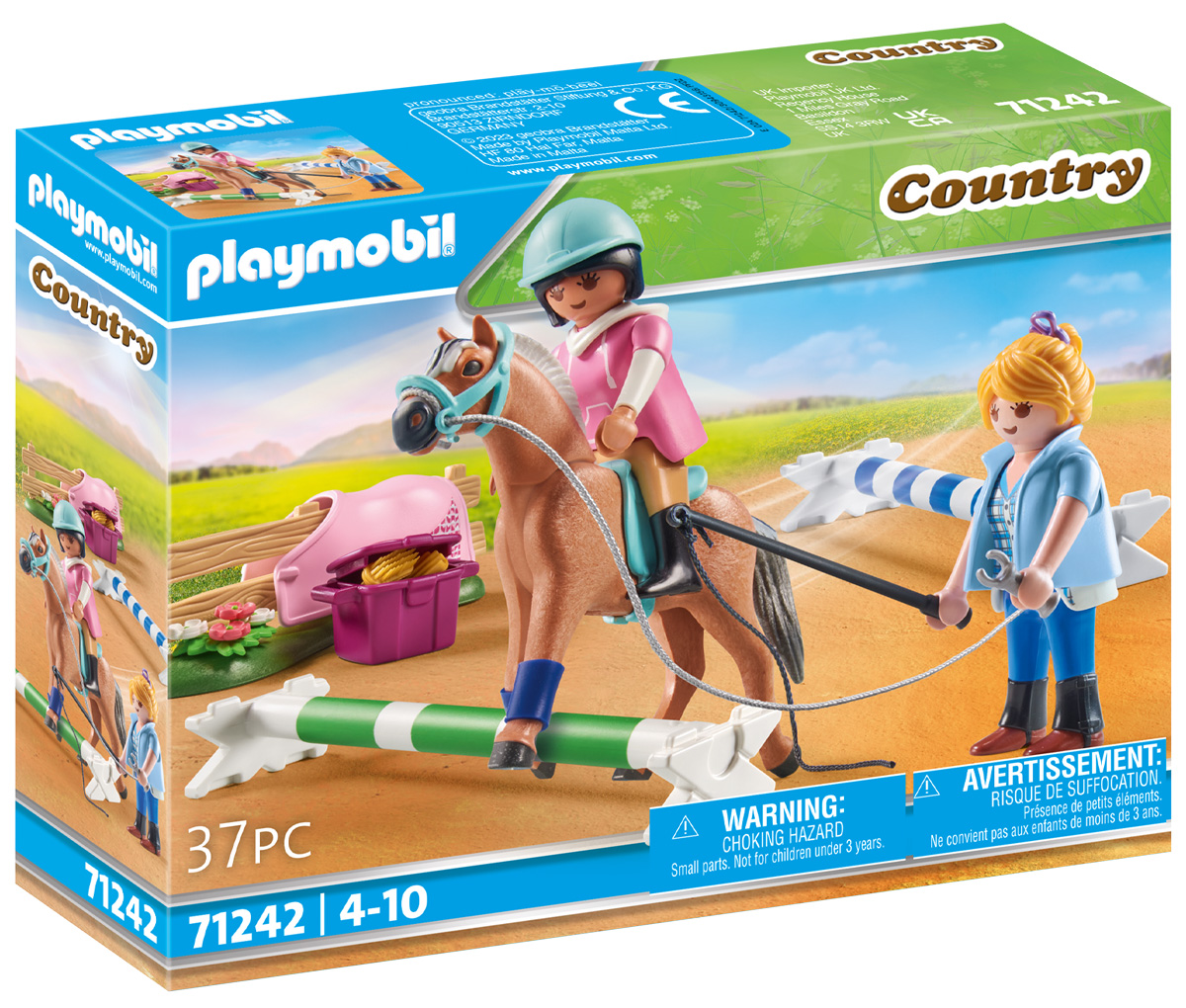 PLAYMOBIL Country 71242 Cavalière et cheval avec monitrice // Février 2023