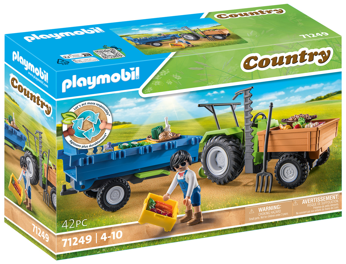 PLAYMOBIL Country 71249 Tracteur avec remorque // Février 2023