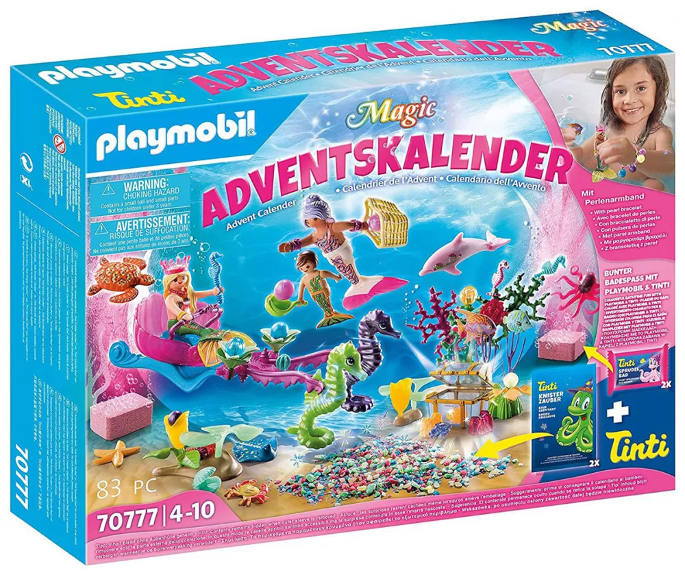 PLAYMOBIL 70777 Calendrier de l'Avent - Le monde des sirènes