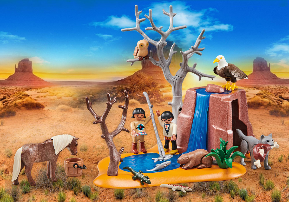 PLAYMOBIL 5250 REPAIRE des bandits Western far west cow boy sheriff EUR