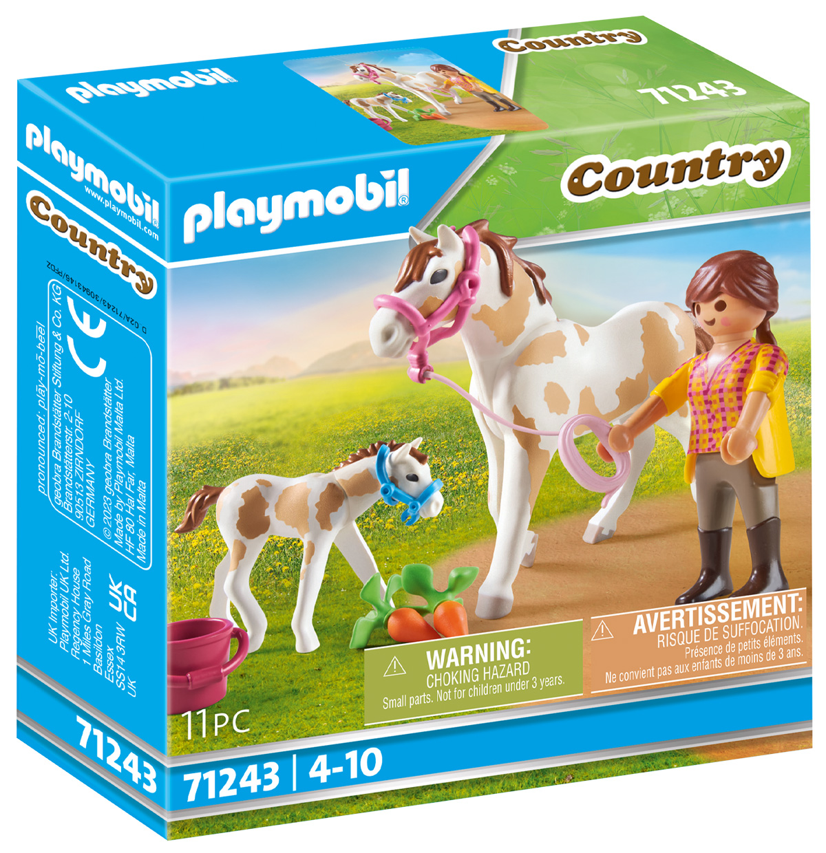 PLAYMOBIL Country 71243 Jument et poulain // Février 2023